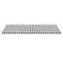 Manual retractable awning with LED light in anthracite and white, 600x350 cm. by , Awnings - Ref: Foro24-3215805, Price: 701,...