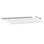 Manual retractable awning with LED light in anthracite and white, 600x350 cm. by , Awnings - Ref: Foro24-3215805, Price: 729,...