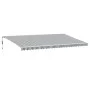 Retractable automatic awning with LED light in anthracite white 600x350 cm by , Awnings - Ref: Foro24-3215807, Price: 788,56 ...