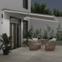 Automatische ausfahrbare Markise mit LED-Licht in Anthrazit-Weiß 600x350 cm. von , Markisen - Ref: Foro24-3215807, Preis: 804...