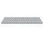 Retractable automatic awning with LED light in anthracite white 600x350 cm by , Awnings - Ref: Foro24-3215807, Price: 788,56 ...