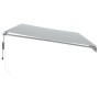 Retractable automatic awning with LED light in anthracite white 600x350 cm by , Awnings - Ref: Foro24-3215807, Price: 805,91 ...