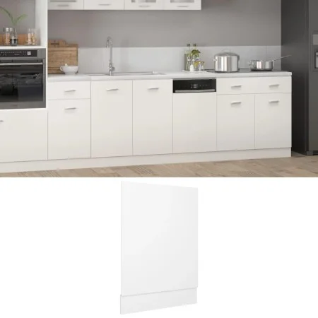 Spülmaschinenverkleidung aus weißem Sperrholz, 45x3x67 cm. von , Küchenschränke - Ref: Foro24-802554, Preis: 29,98 €, Rabatt: %