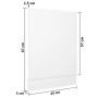 Spülmaschinenverkleidung aus weißem Sperrholz, 45x3x67 cm. von , Küchenschränke - Ref: Foro24-802554, Preis: 30,41 €, Rabatt: %