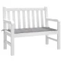 Garden bench cushion in gray Oxford fabric 100x50x3 cm by , Cushions for chairs and sofas - Ref: Foro24-43193, Price: 22,08 €...