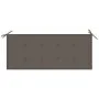 Solid eucalyptus wood 2-seater garden bench with cushion, 120 cm by , garden benches - Ref: Foro24-3060977, Price: 185,08 €, ...
