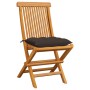 Garden chairs 6 pcs solid teak wood and taupe gray cushions by , Garden chairs - Ref: Foro24-3065613, Price: 391,48 €, Discou...