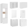 7-teiliges Küchenmöbelset aus weißem Holzwerkstoff von , Küchenschränke - Ref: Foro24-3067623, Preis: 613,05 €, Rabatt: %