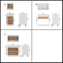 Juego de muebles de cocina 7 piezas madera de ingeniería blanco de , Armarios de cocina - Ref: Foro24-3067623, Precio: 623,88...