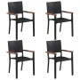 Gartensitzgruppe, 5-teilig, schwarz von , Gartensets - Ref: Foro24-3067808, Preis: 397,61 €, Rabatt: %