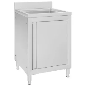 Fregadero de cocina profesional acero inoxidable 60x60x96 cm de vidaXL, Restauración - Ref: Foro24-147227, Precio: 323,53 €, ...