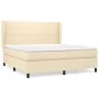 Box spring bed with cream-colored fabric mattress 180x200 cm by , Beds and slatted bases - Ref: Foro24-3127826, Price: 642,21...