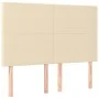Cama box spring con colchón tela color crema 180x200 cm de , Camas y somieres - Ref: Foro24-3127826, Precio: 642,21 €, Descue...