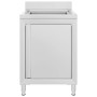 Professionelle Küchenspüle Edelstahl 60x60x96 cm von vidaXL, Wiederherstellung - Ref: Foro24-147227, Preis: 297,54 €, Rabatt: %