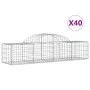 Cestas de gaviones 40 uds forma de arco hierro 200x50x40/60 cm de , Maceteros y jardineras - Ref: Foro24-3146275, Precio: 2,0...