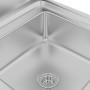 Professionelle Küchenspüle Edelstahl 60x60x96 cm von vidaXL, Wiederherstellung - Ref: Foro24-147227, Preis: 297,54 €, Rabatt: %