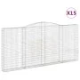 Gabion baskets 15 units, arched shape, iron, 400x30x180/200cm. by , Pots and planters - Ref: Foro24-3146927, Price: 3,00 €, D...