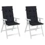 Cushions for pallet sofa, 2 units, black checkered fabric by , Cushions for chairs and sofas - Ref: Foro24-361256, Price: 44,...