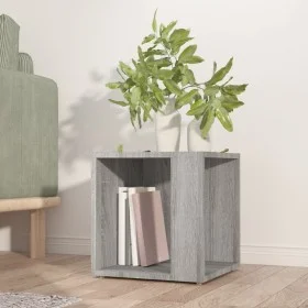 Side table made of gray Sonoma plywood 33x33x34.5 cm by , Side tables - Ref: Foro24-816021, Price: 23,81 €, Discount: %