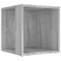 Beistelltisch aus grauem Sonoma-Sperrholz 33x33x34,5 cm von , Seitentische - Ref: Foro24-816021, Preis: 23,81 €, Rabatt: %