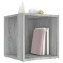 Beistelltisch aus grauem Sonoma-Sperrholz 33x33x34,5 cm von , Seitentische - Ref: Foro24-816021, Preis: 23,81 €, Rabatt: %