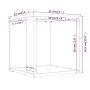 Beistelltisch aus grauem Sonoma-Sperrholz 33x33x34,5 cm von , Seitentische - Ref: Foro24-816021, Preis: 23,81 €, Rabatt: %