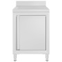 Commercial kitchen cabinet with stainless steel drainer by vidaXL, Restoration - Ref: Foro24-147228, Price: 218,39 €, Discoun...