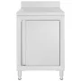 Commercial kitchen cabinet with stainless steel drainer by vidaXL, Restoration - Ref: Foro24-147228, Price: 218,83 €, Discoun...