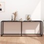 Tempered glass and black marble console table 200x35x75.5 cm by , Side tables - Ref: Foro24-331689, Price: 103,93 €, Discount: %