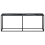 Schwarzer Marmor-Glastischkonsole 200x35x75,5 cm von , Seitentische - Ref: Foro24-331689, Preis: 103,93 €, Rabatt: %