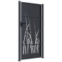Puerta de jardín acero gris antracita diseño hierba 105x205 cm de , Puertas de jardín - Ref: Foro24-153171, Precio: 397,21 €,...