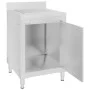 Commercial kitchen cabinet with stainless steel drainer by vidaXL, Restoration - Ref: Foro24-147228, Price: 218,83 €, Discoun...