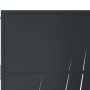 Puerta de jardín acero gris antracita diseño hierba 105x205 cm de , Puertas de jardín - Ref: Foro24-153171, Precio: 397,21 €,...