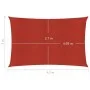 Red HDPE sail shade 160 g/m² 3x4.5 m by , Umbrellas - Ref: Foro24-311623, Price: 33,02 €, Discount: %
