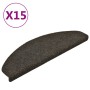 Alfombrillas autoadhesivas escalera 15 uds antracita 65x21x4 cm de vidaXL, Alfombrillas para escalones - Ref: Foro24-322353, ...