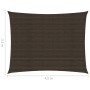 Brown HDPE sail shade 160 g/m² 2.5x4.5 m by , Umbrellas - Ref: Foro24-311785, Price: 27,91 €, Discount: %