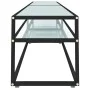 TV-Möbel aus gehärtetem Glas in weißem Marmorfarben, 220x40x40,5 cm. von , TV-Möbel - Ref: Foro24-331732, Preis: 106,35 €, Ra...