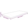 Massive dunkelbraune behandelte Holzwaschtischplatte 100x60x1,5 cm von , Arbeitsplatten - Ref: Foro24-343027, Preis: 75,48 €,...
