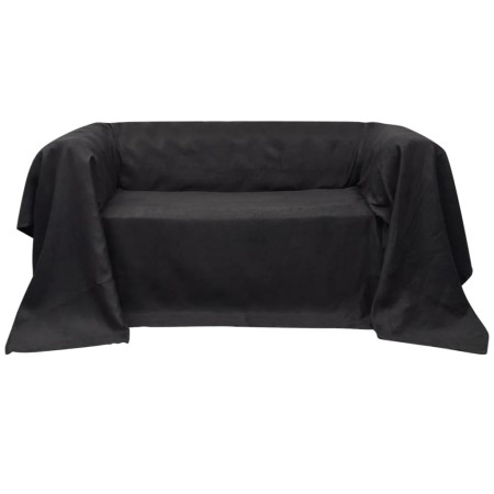 Anthrazitgraue Sofabezug aus Mikro-Wildleder 210x280 cm von , Abdeckungen - Ref: Foro24-130896, Preis: 20,59 €, Rabatt: %