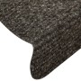 Alfombrillas autoadhesivas escalera 15 uds antracita 65x21x4 cm de vidaXL, Alfombrillas para escalones - Ref: Foro24-322353, ...