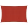 Red HDPE sail shade 160 g/m² 4x5 m by , Umbrellas - Ref: Foro24-311628, Price: 45,63 €, Discount: %
