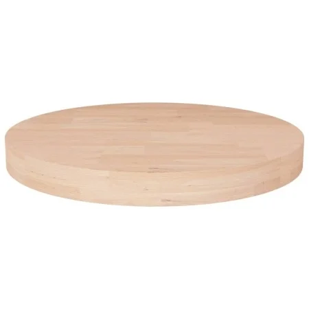 Round oak wood table top untreated surface Ø30x4 cm by , Table tops - Ref: Foro24-342907, Price: 27,96 €, Discount: %