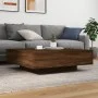 Engineered wood brown oak coffee table 100x100x31 cm by , Coffee table - Ref: Foro24-836601, Price: 135,16 €, Discount: %