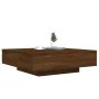 Engineered wood brown oak coffee table 100x100x31 cm by , Coffee table - Ref: Foro24-836601, Price: 135,16 €, Discount: %