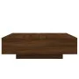 Engineered wood brown oak coffee table 100x100x31 cm by , Coffee table - Ref: Foro24-836601, Price: 135,16 €, Discount: %