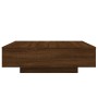 Mitteltisch aus braunem Eichen-Ingenieurholz, 100x100x31 cm. von , Couchtisch - Ref: Foro24-836601, Preis: 119,97 €, Rabatt: %