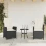 Sillones reclinable jardín cojines 2 uds ratán sintético negro de , Sillas de jardín - Ref: Foro24-365264, Precio: 244,04 €, ...