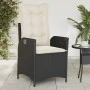 Sillones reclinable jardín cojines 2 uds ratán sintético negro de , Sillas de jardín - Ref: Foro24-365264, Precio: 244,04 €, ...