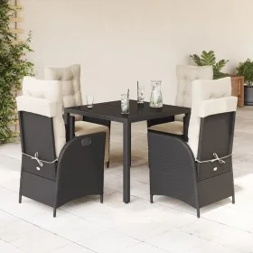 Gartenmöbel-Set, 5-teilig, mit schwarzen Polstern aus synthetischem Rattan von , Gartensets - Ref: Foro24-3213060, Preis: 599...