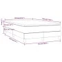 Cama box spring con colchón tela azul 120x190 cm de , Camas y somieres - Ref: Foro24-3269689, Precio: 343,28 €, Descuento: %